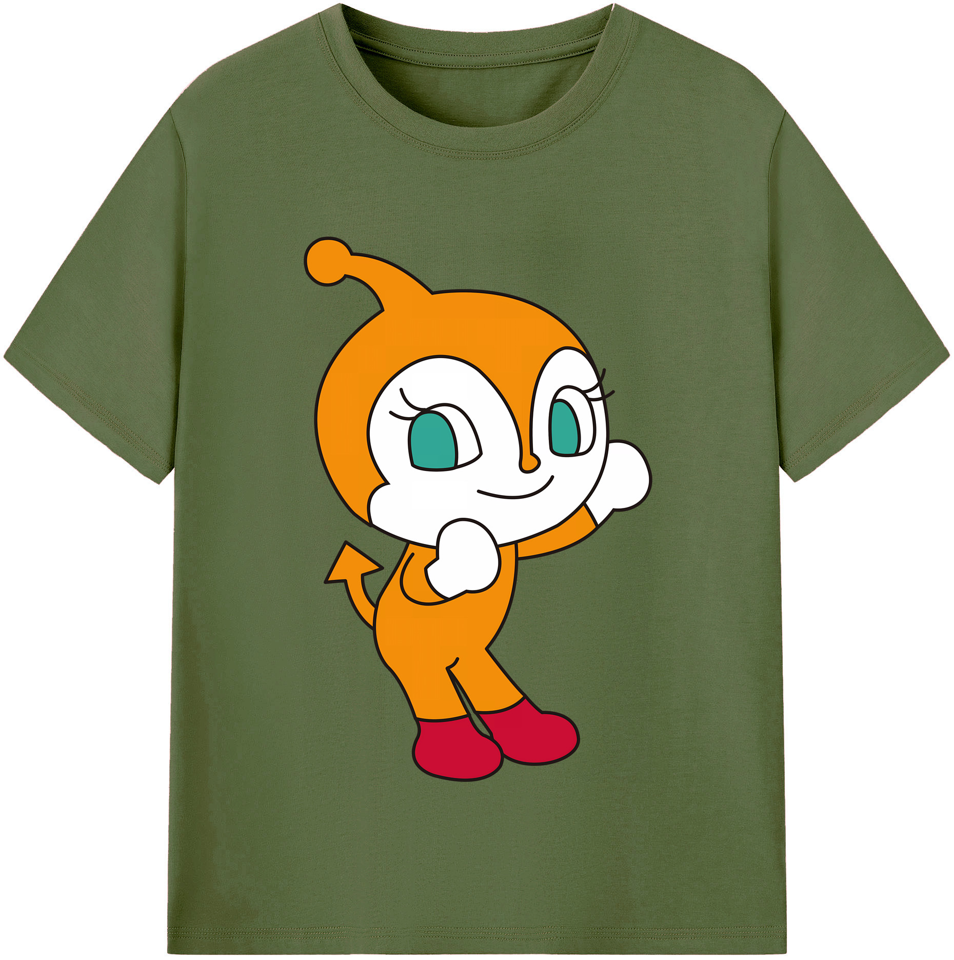 （画像用） アンパンマン Anpanman 綿100％半袖Tシャツ（フロントプリント）